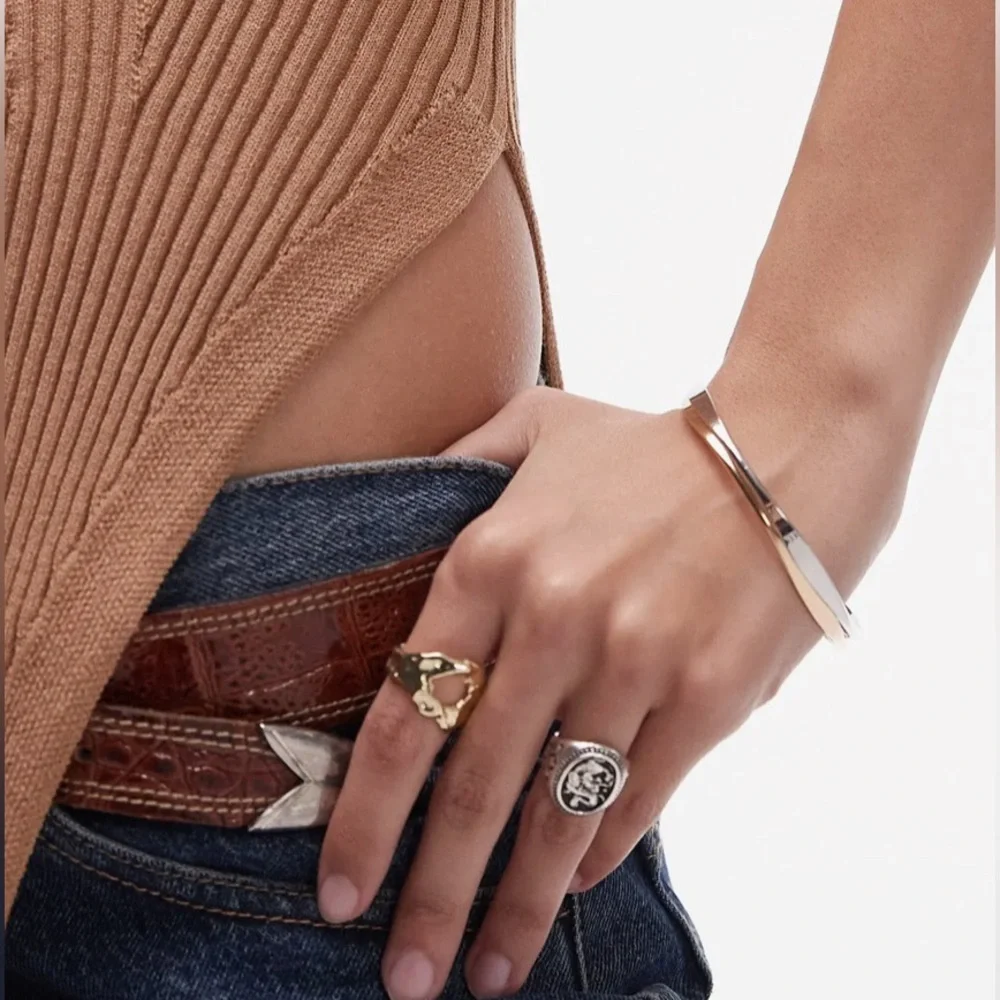 NWT [TopShop] Ribbed Sweater Strapless Convertible Top/Skirt in Camal Women’s S - Picture 6 of 13